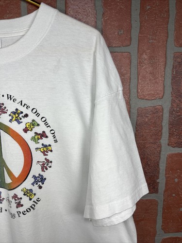Rare 2002 Vintage Grateful Dead One World Peace Bears tour T-Shirt size XL - Picture 3 of 7