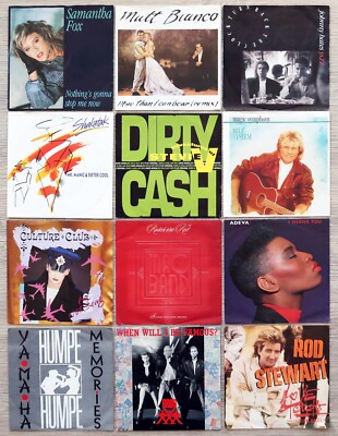 12 ST. 7'' SINGLE SAMMLUNG / KONVOLUT-TOP HITS DER 80'er - DISCO, POP, FUNK/SOUL