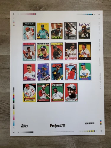 Topps Project 70 - Jacob Rochester - Gold Stamped Poster Oversized Print 18"x24"