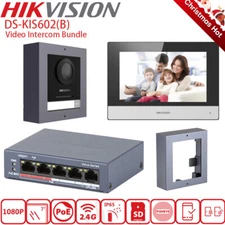Hikvision DS-KIS602(B) Video Intercom Bundle Switch 2-way Audio Communication US