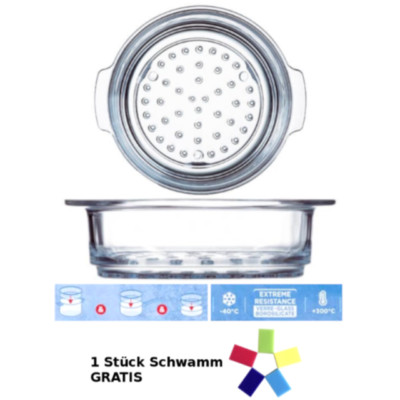 Pyrex Glaseinsatz für Dampftopf Küchenhelfer Gesund Essen Geschenk Küche 20 cm