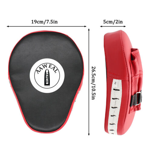 2pcs Boxing Focus Mitt Pads Training Punch MMA Strike Curved Pads Kick Muay Thai - Picture 2 of 12