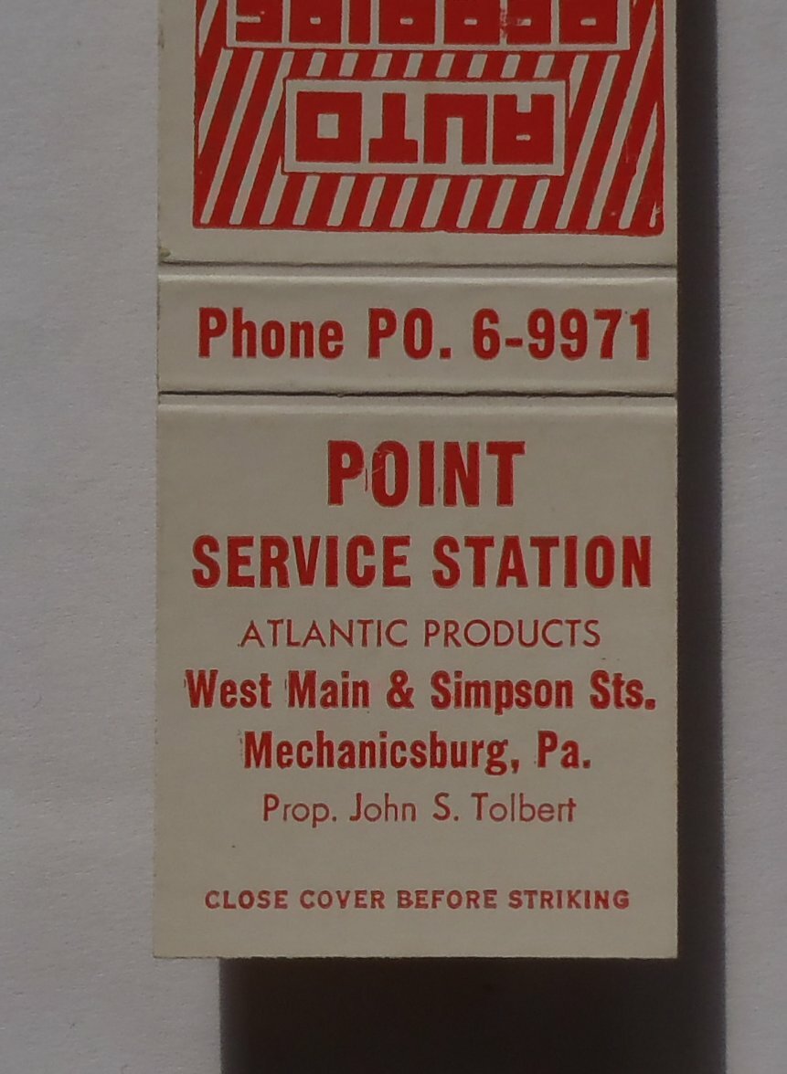 1950s Point Service Station Atlantic Gas Tolbert Mechanicsburg PA Cumberland Co eBay