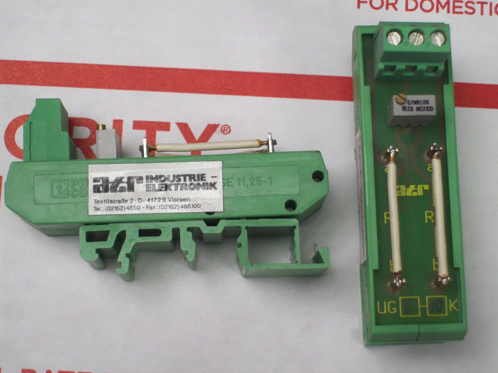 "LOT OF 2" PHOENIX CONTACT ATR , UMK-SE 11,25-1 , UG6-10K