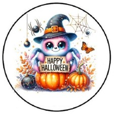 HAPPY HALLOWEEN SPIDER ENVELOPE SEALS LABELS STICKERS PARTY FAVORS