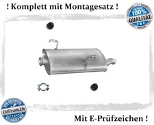 Endschalldämpfer für Peugeot 206 1.4 1.6 2.0 HDI Schrägheck Auspuff Montagesatz