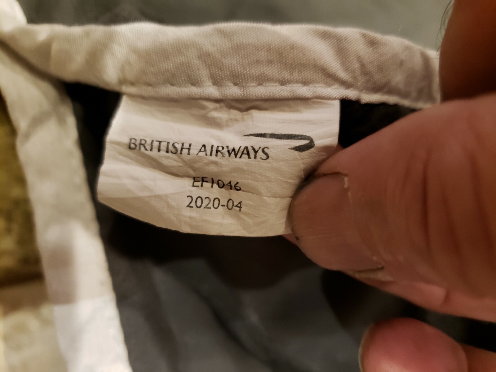 New British Airways Blanket Crew 1st Class Double Layer Sleeping Bag