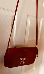 brighton red leather purse