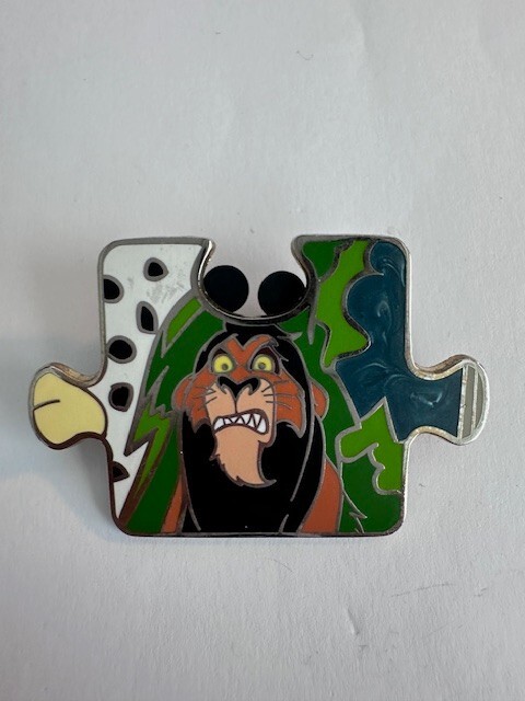 Disney Pin Connection Puzzle Unleash Villains LE 750 Scar Lion King (C0)