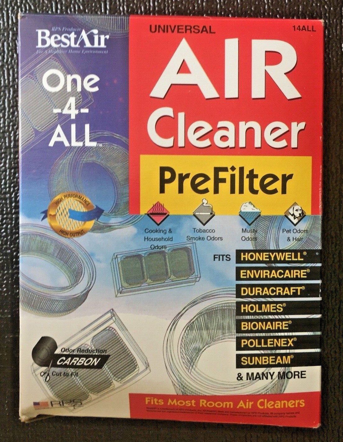 RPS Products Best Air Universal Air Cleaner PreFilter One-4-All Cut to Fit  New!