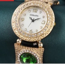 STRADA watch, famous maker austrian crystal bezel, japanese movement