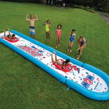 WOW Sports 25 Ft x 6 Ft Mega Backyard Slide with Splash Pool  Sprinkler System