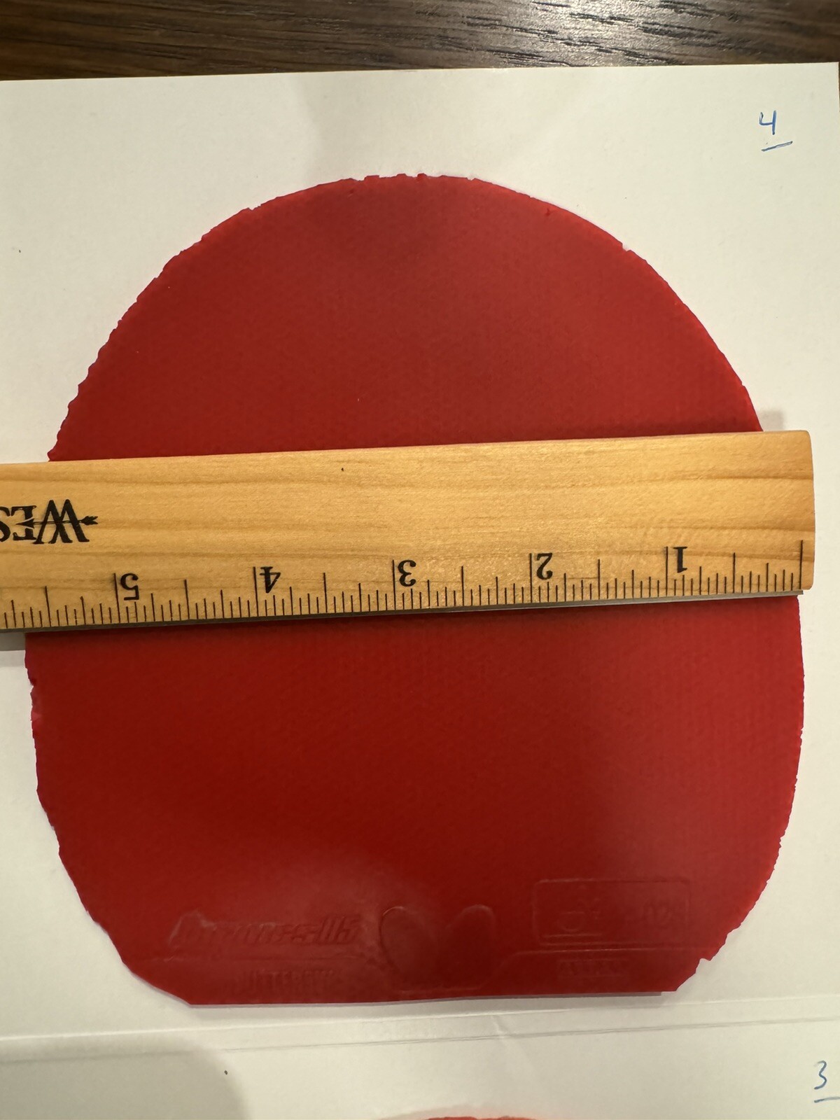 Red Butterfly Dignics 05 2.1 mm Gently Used Table Tennis Rubber eBay