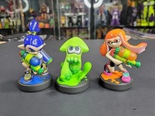 Nintendo Amiibo Splatoon Series 3-Pack Figures Green Squid 