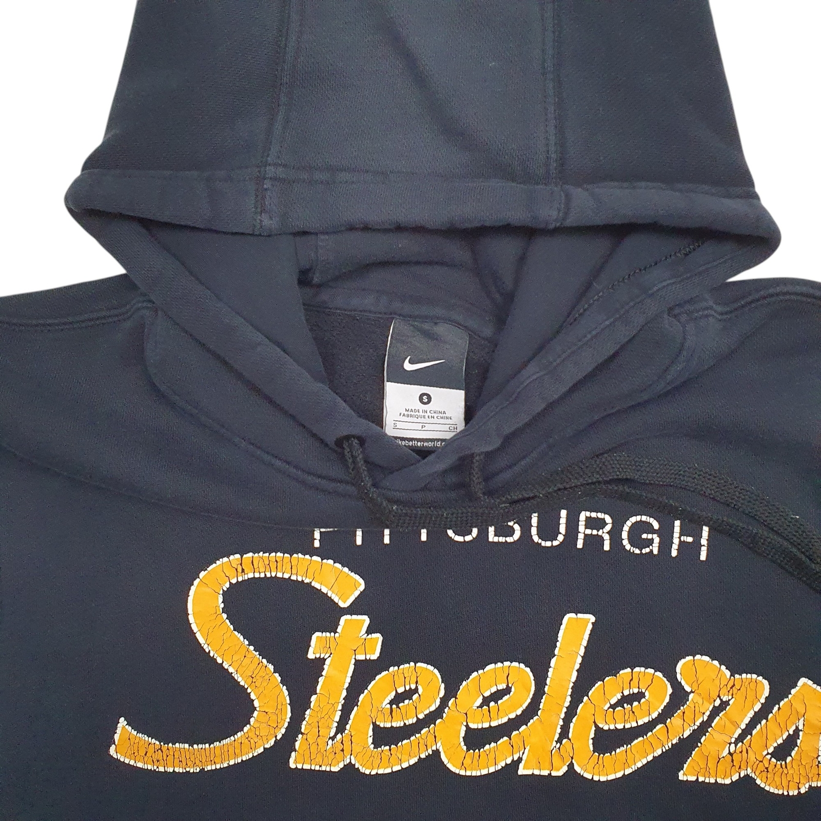 NIKE Hoodie Pittsburgh Steelers Jumper Sweatshirt Mens S image 2