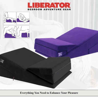 Liberator Wedge-Ramp - Cuscino per il Sesso Comodo in Rivestimento in  Microfibra