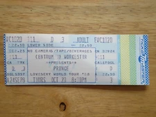 UNUSED PRINCE October 20 1988 CENTRUM in WORCESTER LOVESEXY Concert Tour Ticket