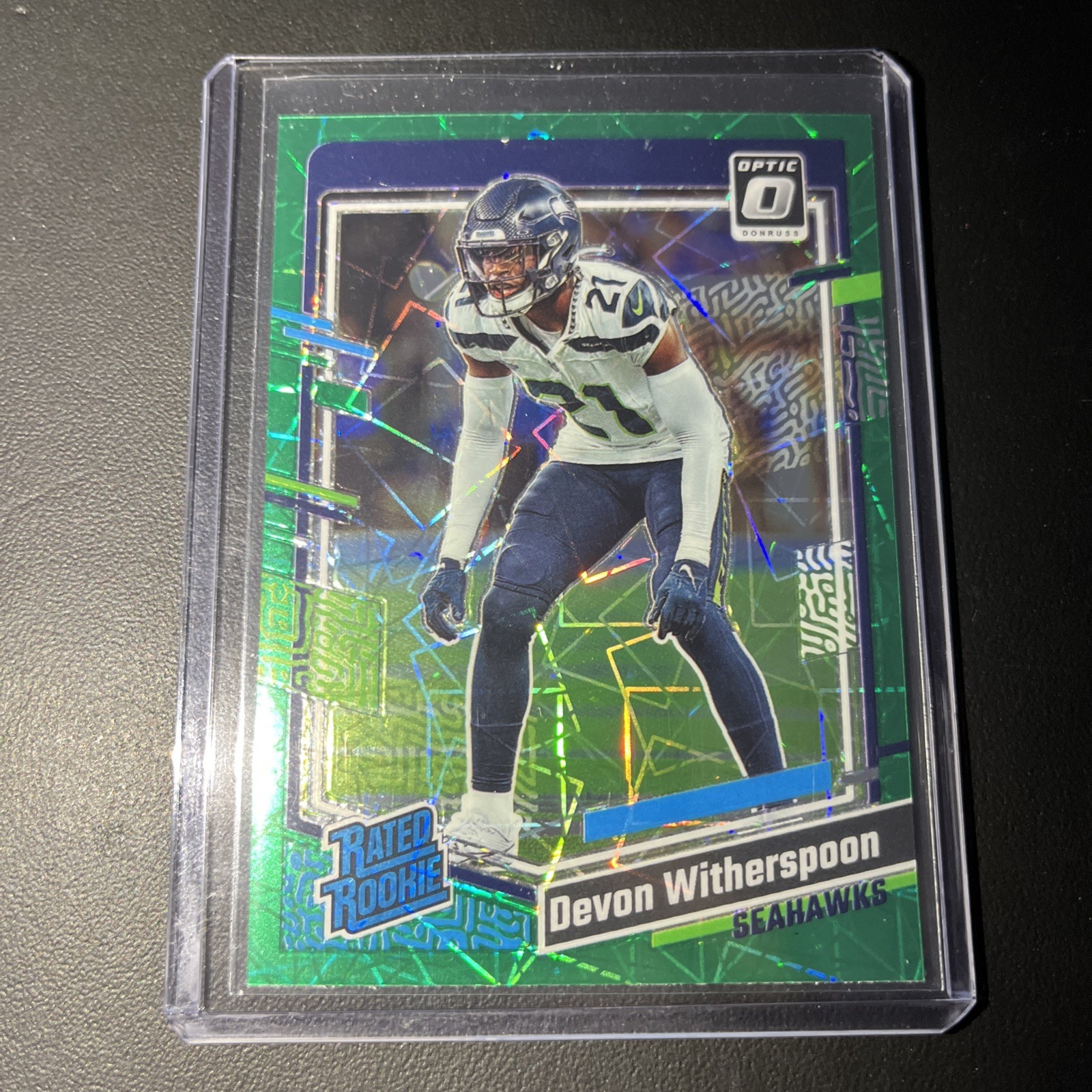 2023 Panini Donruss Optic - Rated Rookie Devon Witherspoon #292 Green Velocity 