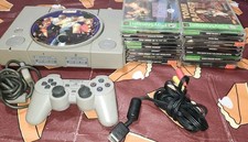 PS1-PlayStation 1 Console Bundle Model SCPH-5505 W/ 18 Games- Controller TESTED