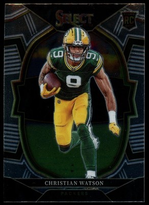 2022 Panini Select #53 Christian Watson RC Concourse Base Green Bay Packers