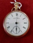 Pocket Watch American Waltham Watch Case Gold Filled  WORKING 18s   7J  #6