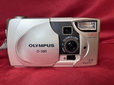 OLYMPUS CAMEDIA D-380 SILVER 2.0MP DIGITAL CAMERA w/ MANUAL, UNTESTED