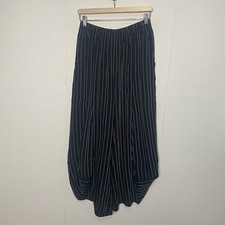DRESS TO KILL by Jane Mohr Wide Leg Harem Striped Pants Streetwear Black Size 1