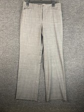 Ann Taylor Wool Blend Stretch Tweed Wide Leg Pants Trousers Size 8 Gray