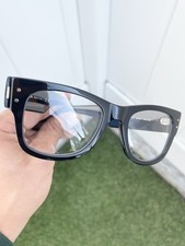 New Ray Ban Mega Wayfarer RB0840S 0840 Black Clear Lens Size 51/21