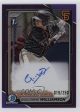 2024 Bowman Chrome Prospect Purple Refractor /250 Guillermo Williamson Auto 1en1