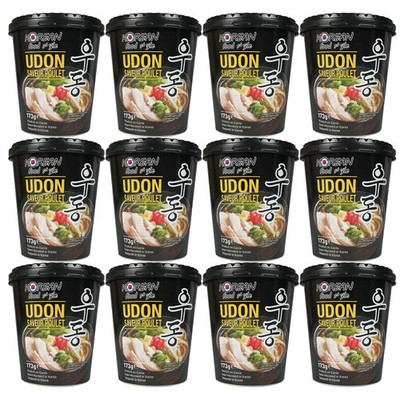 SALE,MHD12.05.2026! Udon Nudeln Suppe mit Huhn Geschmack Udong Noodle 12x173g