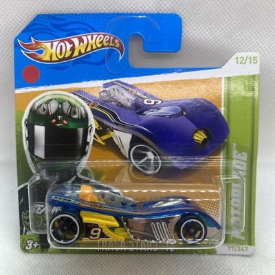 Hot Wheels 77/247 - 2012 Track Stars 12/15 - Motoblade in Blue No.9 - Carded