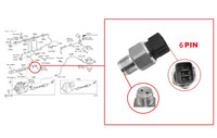 Jpl Kraftstoffrail-Drucksensor FüR Toyota Rav 4 ALA30 2.2D D4D 2005-2012