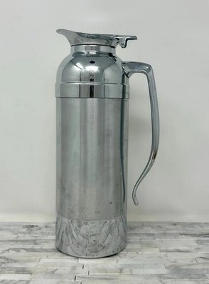 Vintage MCM Aladdin Aluminum Chrome Vacuum Insulated Juice Water Coffee Carafe