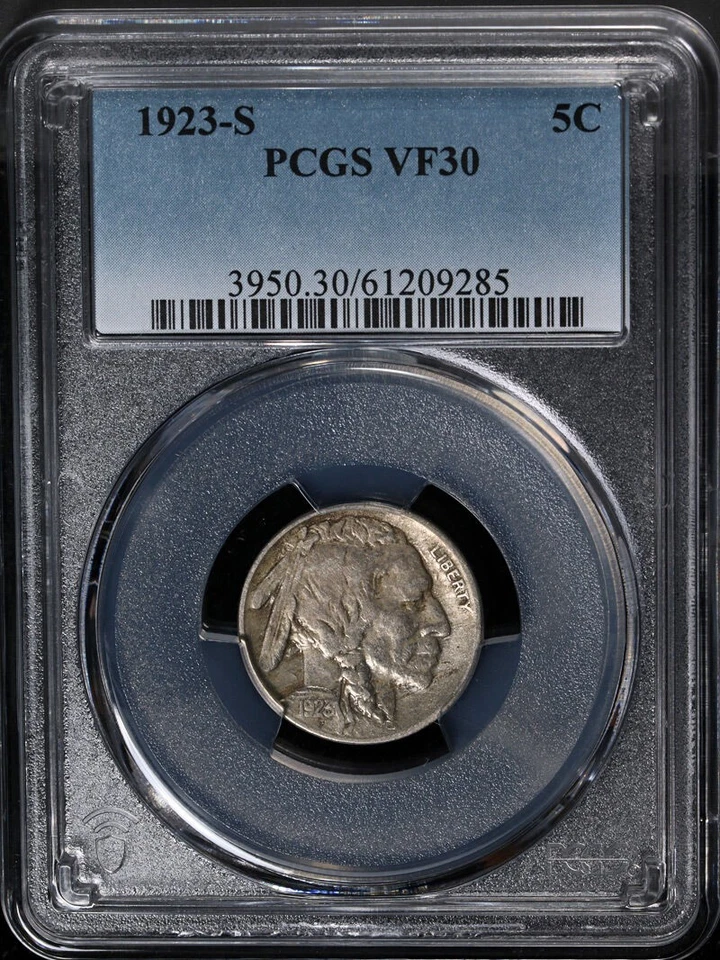 1923-S Buffalo Nickel PCGS VF30 Great Eye Appeal Nice Strike - Image 3 of 4