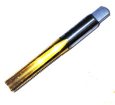 10mm-1 Bottoming Tap, TiN Coated High Speed Steel, GD-3, USA Made (UF-8-C-7)