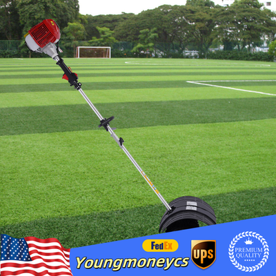 #ad #ad 52CC Gas Power Broom Walk Behind Sweeper Driveway Snow Cleaning Machine $216.35