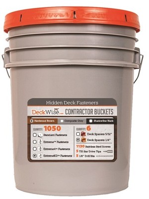 Deckwise Ipe Clip ExtremeKD, 1/4'' Spacing, Brown, 1050pc