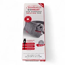 New Sunbeam Goheat USB powered heating pad