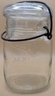 Vintage BALL IDEAL Mason Jar! WIRE Bale & GLASS Lid! 16 Ounce Jar! 1940s-1950s — photo 4
