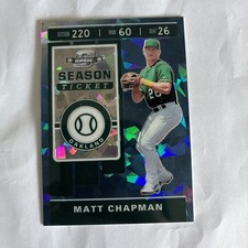 Matt Chapman 2020 Panini Chronicles Contenders Optic Blue Cracked Ice /99 #20