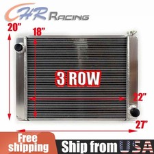 3 Row Aluminum Radiator Universal Crossflow For Chevy Config Mt 2719 Size