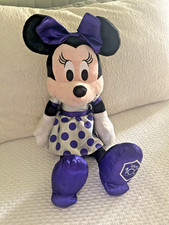 Minnie Mouse Bright Purple  Polka Dot Dress, 18" Plush Walt Disney 100 year
