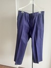 Banana Republic Dress Chino Pants Navy Blue Flat Front 100% Cotton  38 Short — photo 5