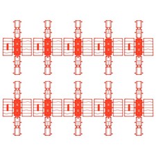 10 Pcs Gabbia Cincillà Per Modelli Plastica Recinto Animali Domestici