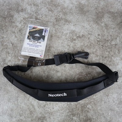 Neotech Soft Sax Strap Swivel Hook Clip Saxophone Comfort Bolt Snap Black
