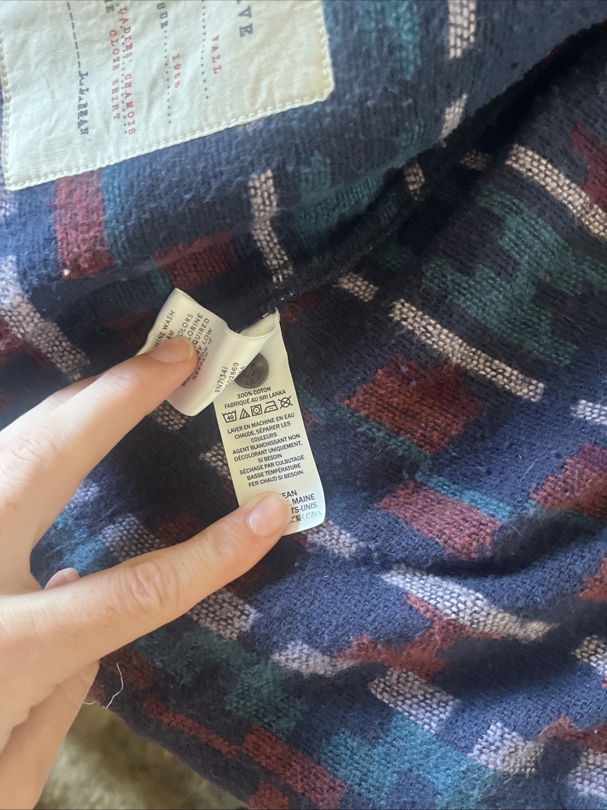 LL Bean Medium Regular Flannel Jacket, 100% Cotton - image 5