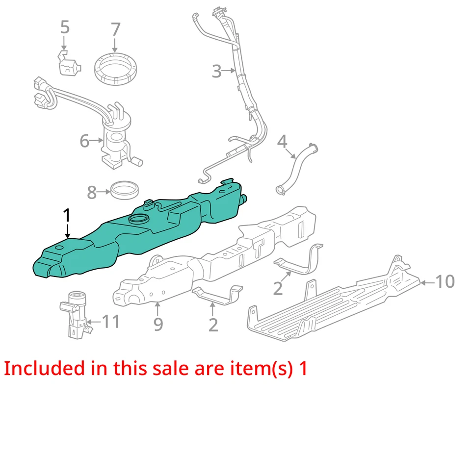(LOCAL PICKUP ONLY) Fuel Tank 4 Door Excluding Sport Trac Fits 04-05 EXPLORER 42 Foto 2 de 3