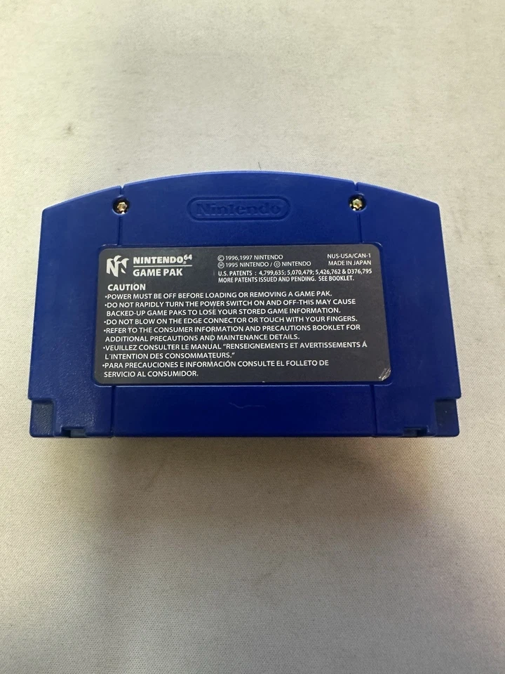 N64 Bassmasters 2000 (Nintendo 64, 1999) Cartucho Azul Solo Probado Auténtico  Foto 2 de 2