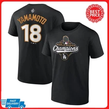 [HOT SALE] YaMa #18 Dodgers 2025 World Series Champions T-shirt Unisex All Size
